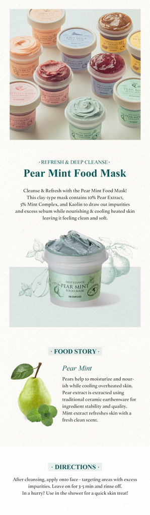 SKINFOOD  Pear Mint Food Mask