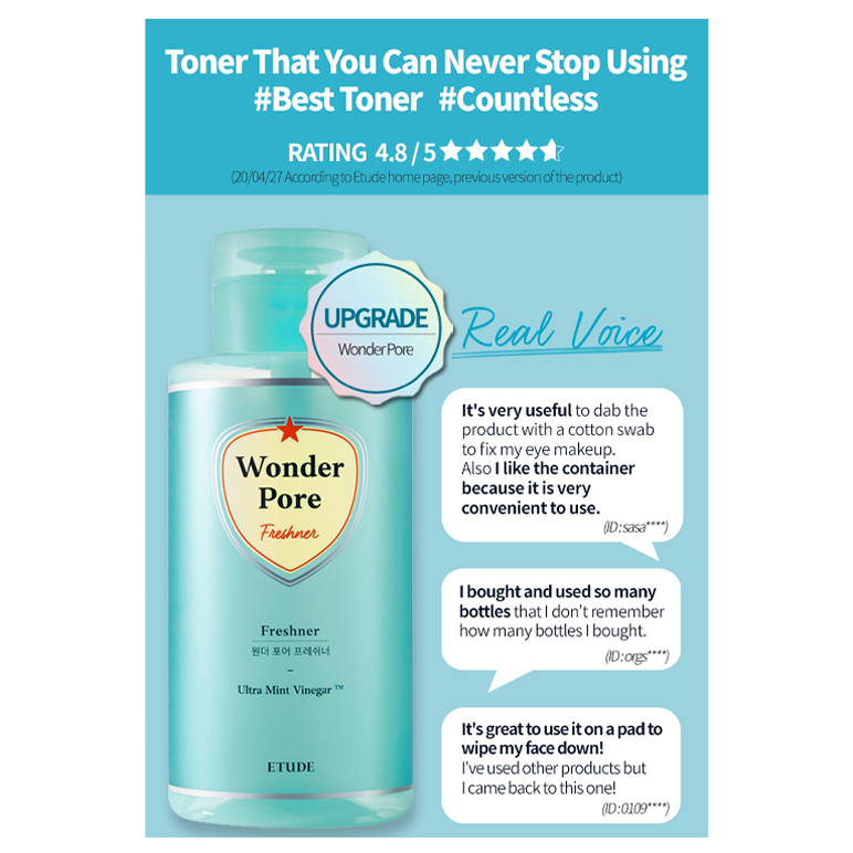 ETUDE HOUSE Wonder Pore Freshner 500ml 